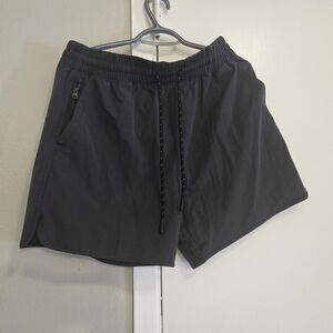 Abercrombie & Fitch Shorts Sports Men M | Athletic Zipper Pockets Gray
